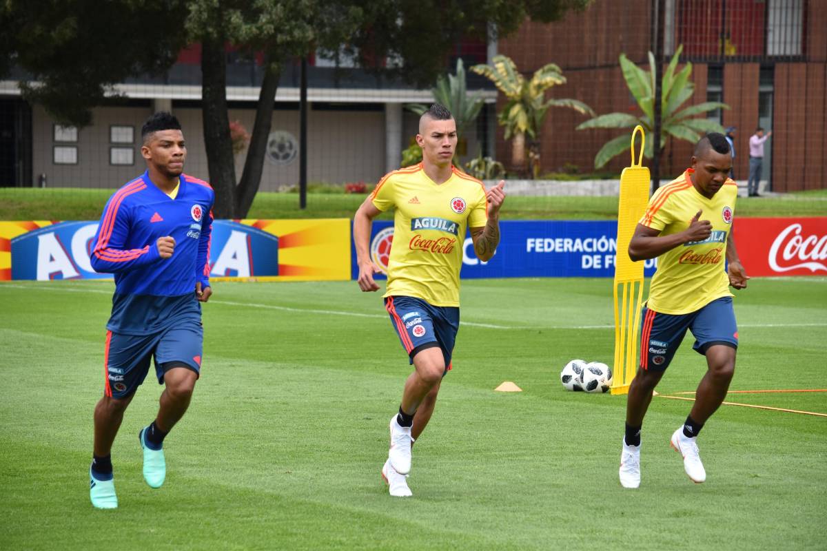 Gimnasio, recuperación y fútbol en espacio reducido fueron los trabajos que hicieron los jugadores de la Selección Colombia en la sede de la Federación. FOTO CORTESÍA FEDERACIÓN COLOMBIANA DE FÚTBOL