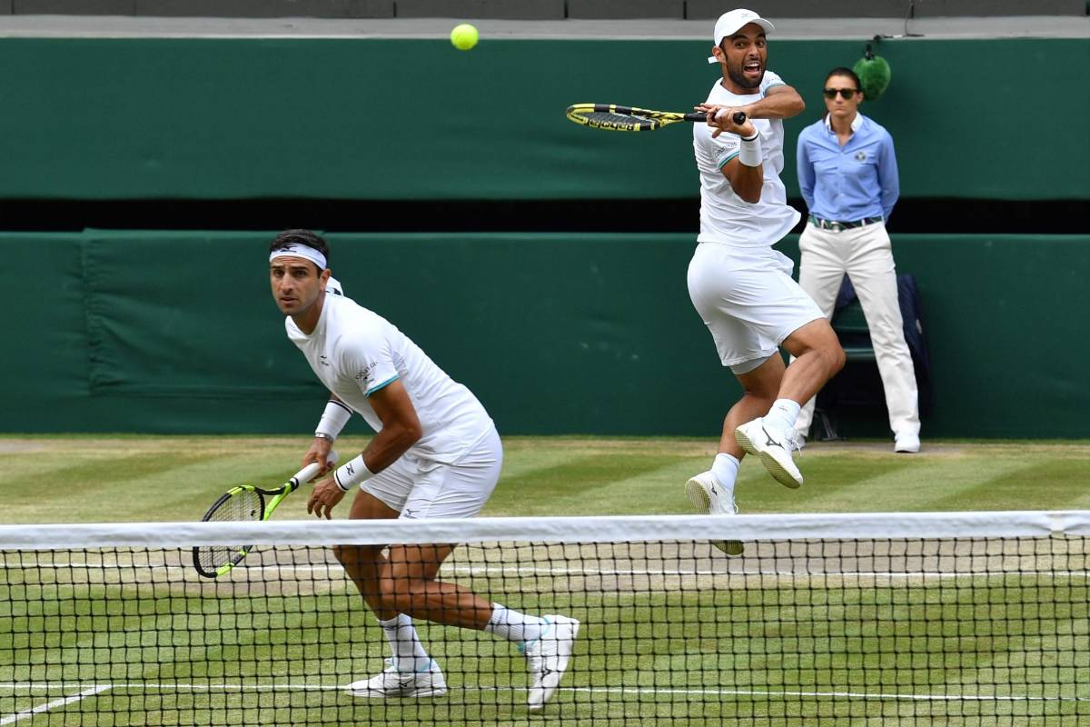 Este era el segundo enfrentamiento entre ambas duplas. El primero se disputó en el ATP 250 de Niza (Francia) en 2013, con triunfo para los colombianos. FOTO AFP