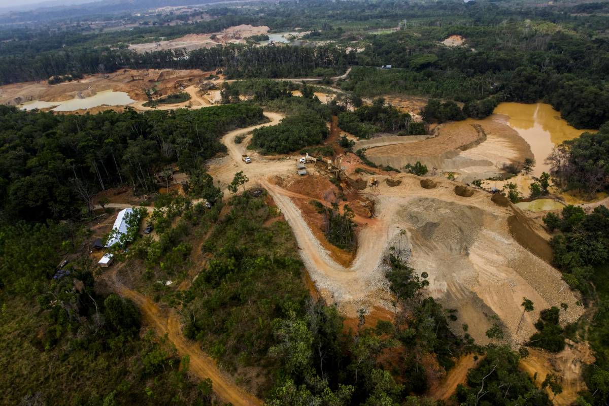 45 mil personas trabajan en estas explotaciones antioqueñas ubicadas en Caucasia, El Bagre, Tarazá y Cáceres, donde además hay 86 quemadores de oro y mercurio. Cinco empresas tienen título minero, pero el 80 % de las minas no están en procesos de formalización. Foto: Donaldo Zuluaga Velilla