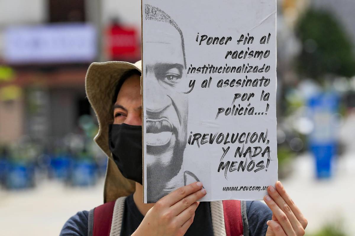 También el asesinato de Ánderson Arboleda, el George Floyd colombiano, por aparente exceso de fuerza de dos patrulleros. FOTO JAIME PÉREZ