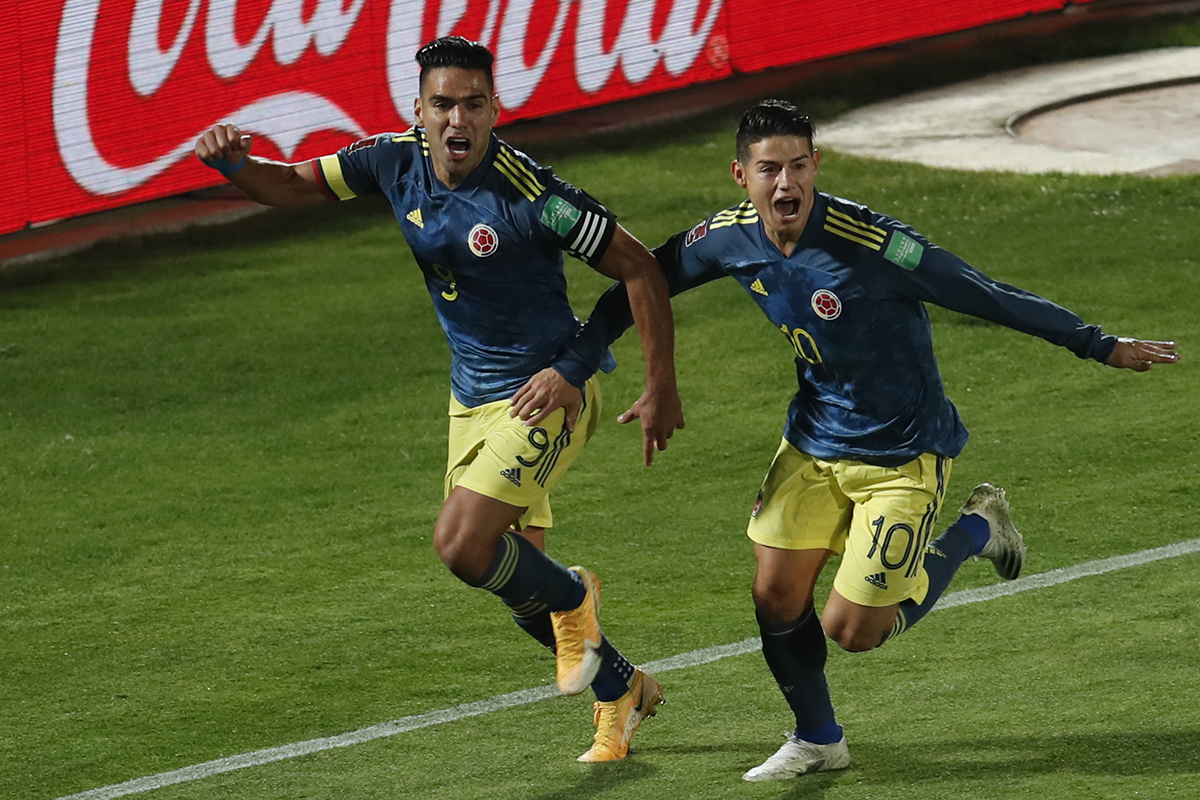 Falcao anotó el segundo gol que le permitió a la Selección rescatar un punto en Santiago de Chile. Foto AFP