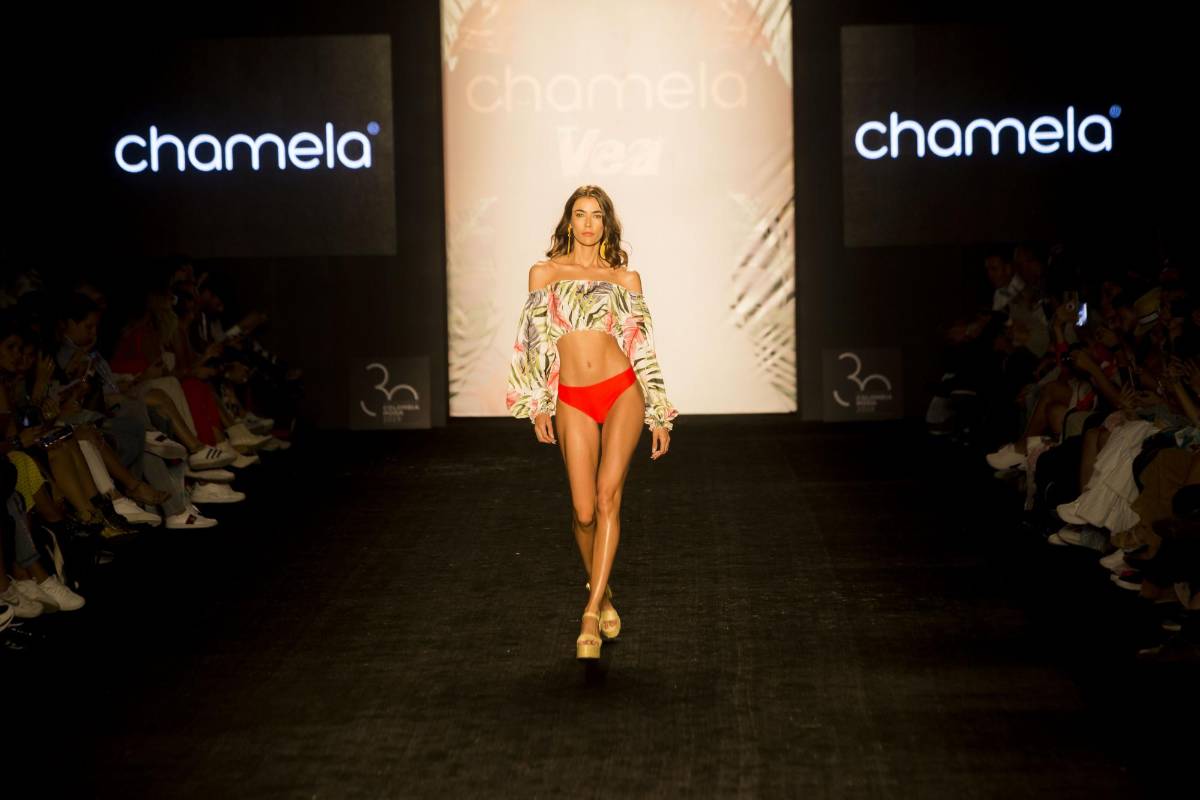 Vestidos de baño, ropa interior y prendas deportivas desfilaron en esta pasarela. FOTO Carlos Velásquez