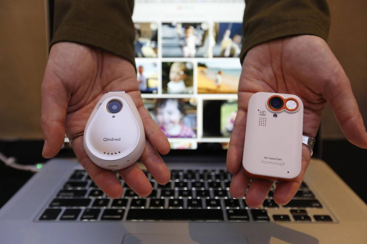 Prototipo de cámara portátil de Acumulus9, QuidredCam. FOTO REUTERS
