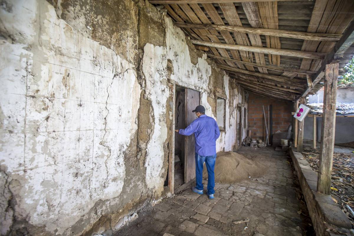 La tapia con que está construida la casa es de las primeras técnicas que se usaron con este material hace más de 250 años. Foto Juan Antonio Sánchez Ocampo