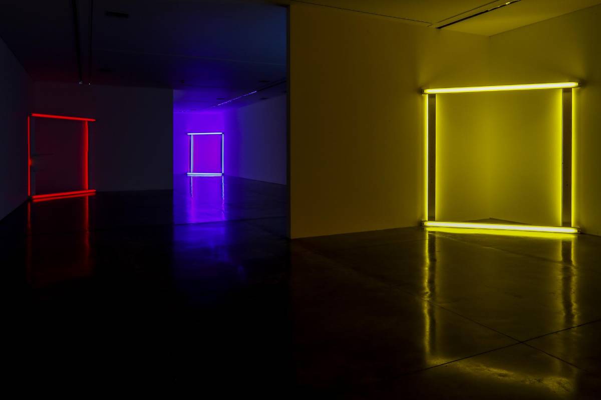 El hombre que “pintó con luces”, así define Emiliano Valdés, curador del Mamm, al artista norteamericano Dan Falvin ( 193-1996). Foto: Jaime Pérez