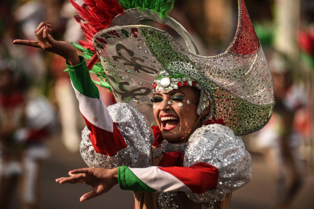 Desfile de fantasía durante el Carnaval de Barranquilla. Foto: JOAQUIN SARMIENTO / AFP