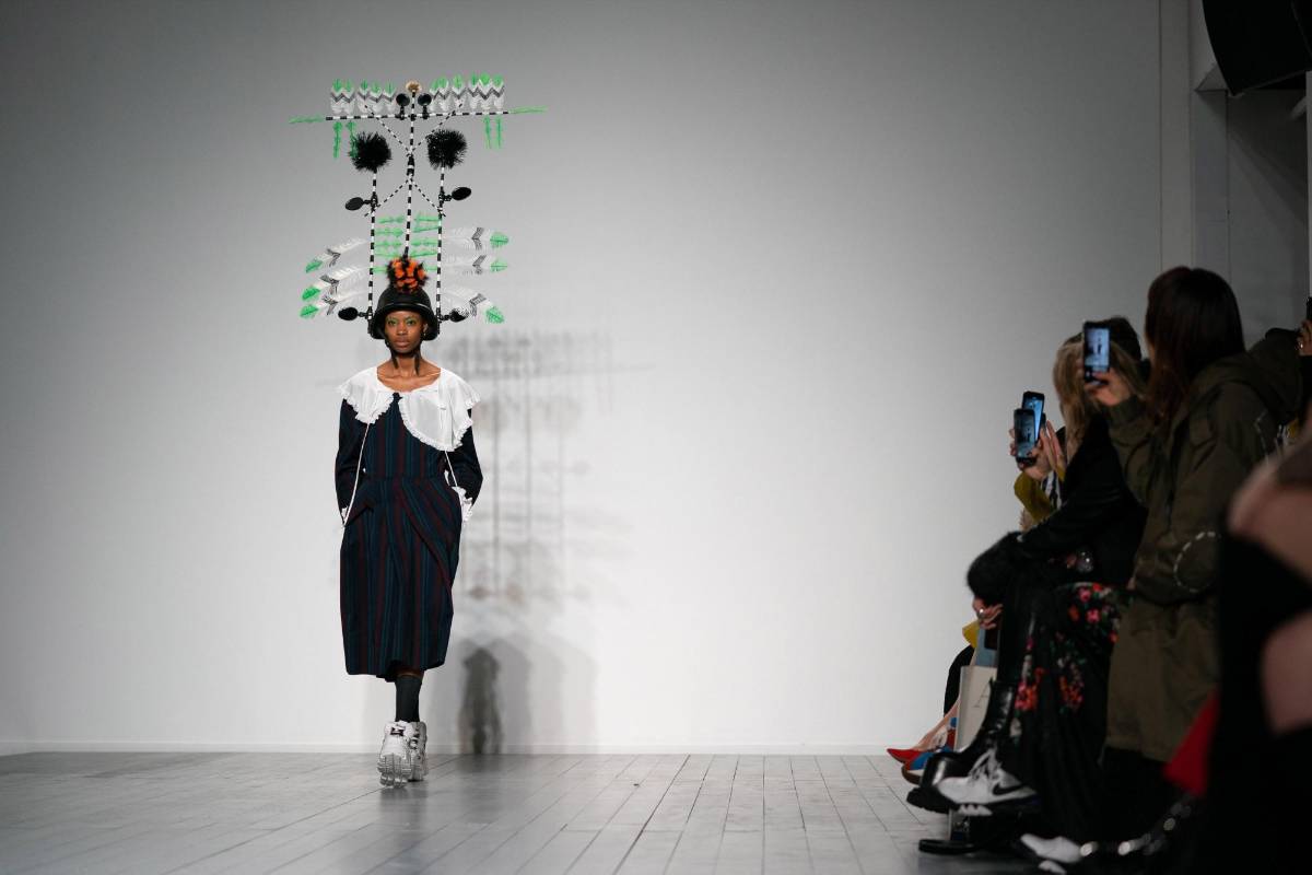 Semana de la Moda en Londres, Inglaterra. Desfile de la firma PushButton. Foto: EFE