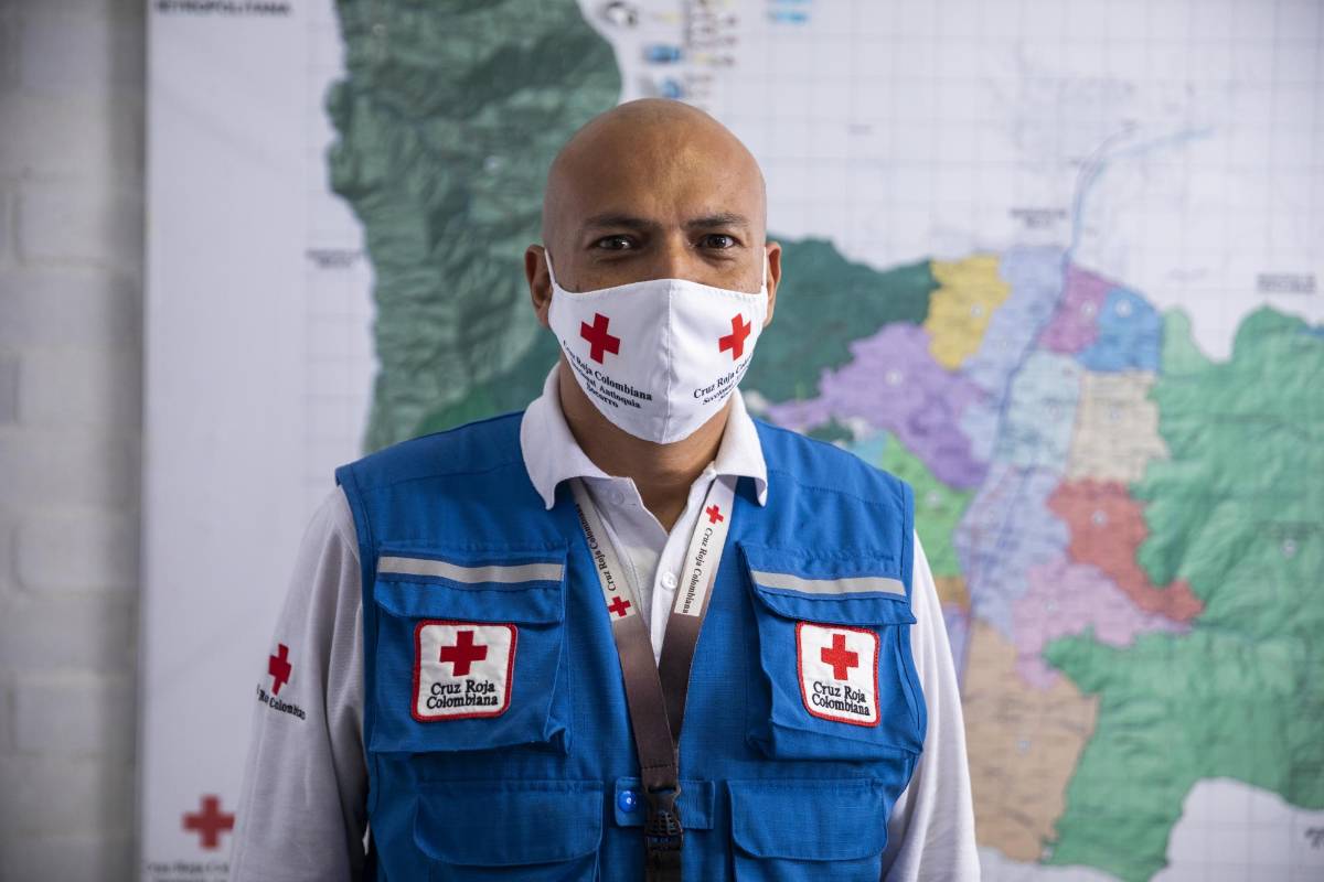 Jorge Ignacio Zapata Cruz, coordiandor de socorro. FOTO: Carlos Velásquez