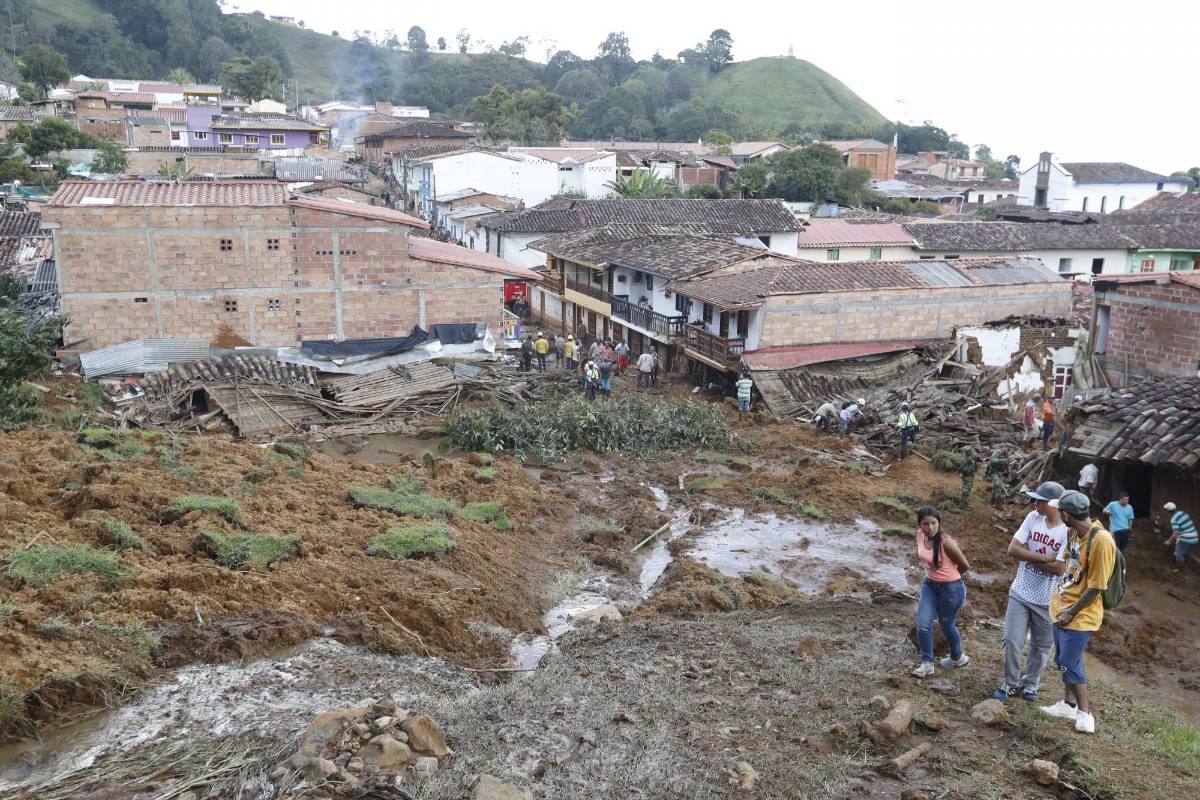 Jericó amaneció en emergencia. 17 sectores afectados, 1.000 personas evacuadas, 7 viviendas afectadas, 2 personas heridas. FOTO Jaime Pérez
