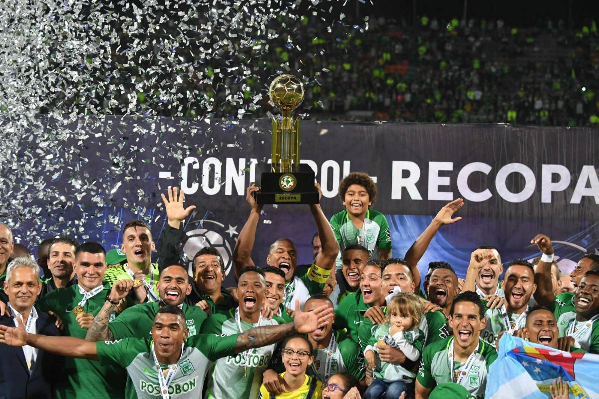Nacional es el primer equipo colombiano en ganar la Recopa Sudamericana. FOTO AFP