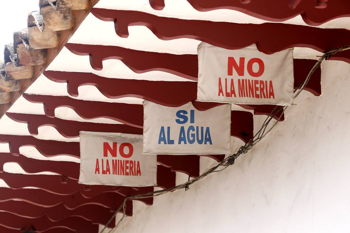 La comunidad ha dado su no rotundo a la explotación minera en su municipio. Foto Jaime Pérez