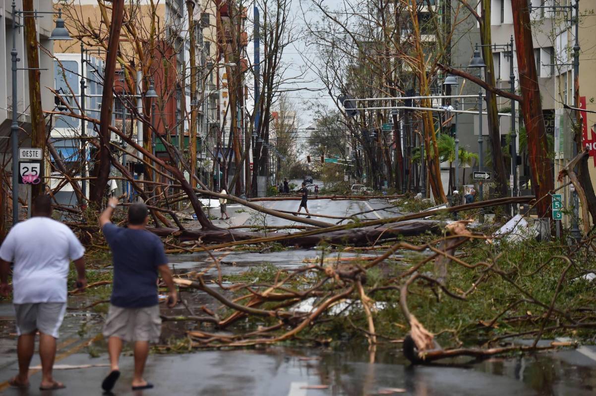 Detalló que “el daño es muy extenso (...) Hay muchas inundaciones, mucho daño a las infraestructuras, el sistema de telecomunicaciones está parcialmente caído, la infraestructura de energía está completamente caída”. FOTO AFP