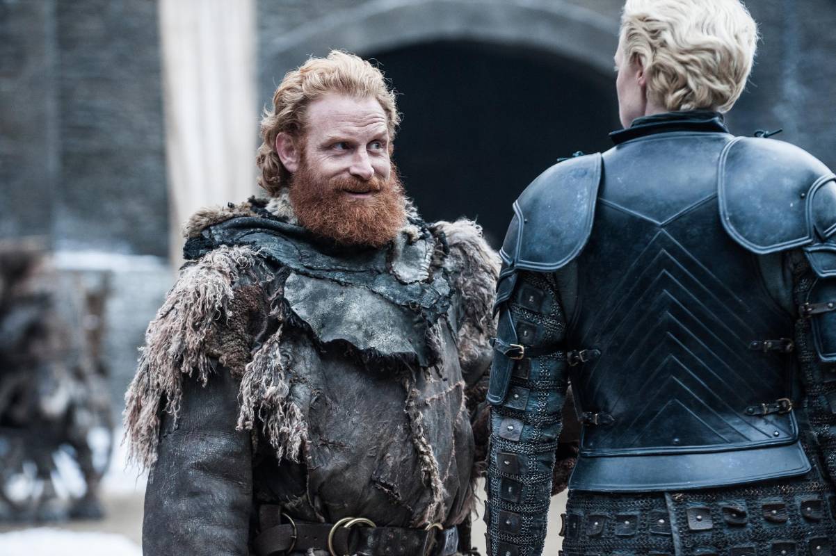 Tormund Giantsbane y Brienne of Tarth son interpretados por Kristofer Hivju y Gwendoline Christie. Foto: Cortesía HBO