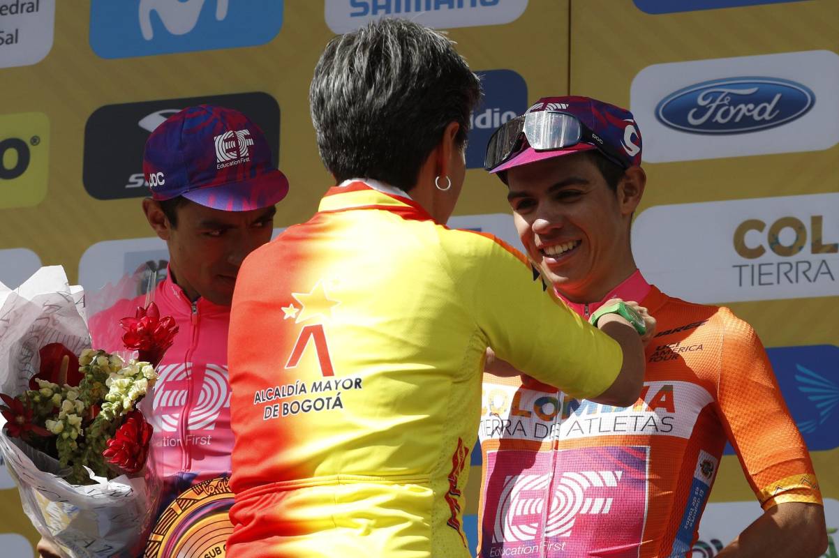 El antioqueño Sergio Higuita ganó su primer Tour Colombia. FOTO MANUEL SALDARRIAGA