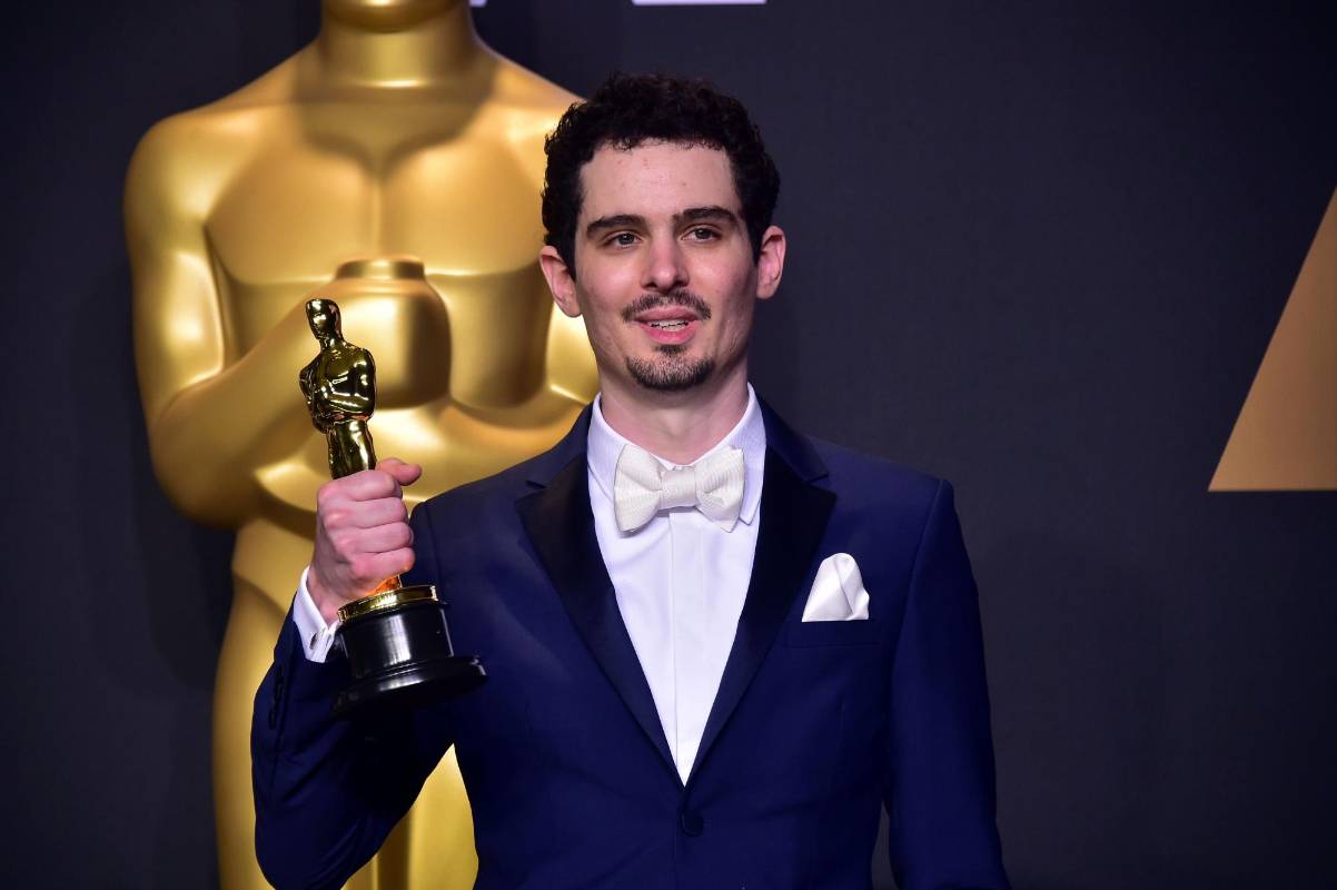 Damien Chazelle fue el mejor director por La La Land. FOTO AFP