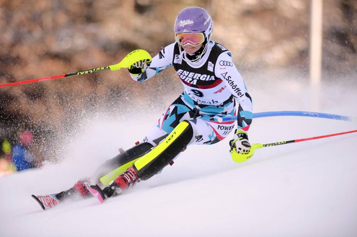 Competencia de esquí en Sagreb, Austria. FOTO AFP