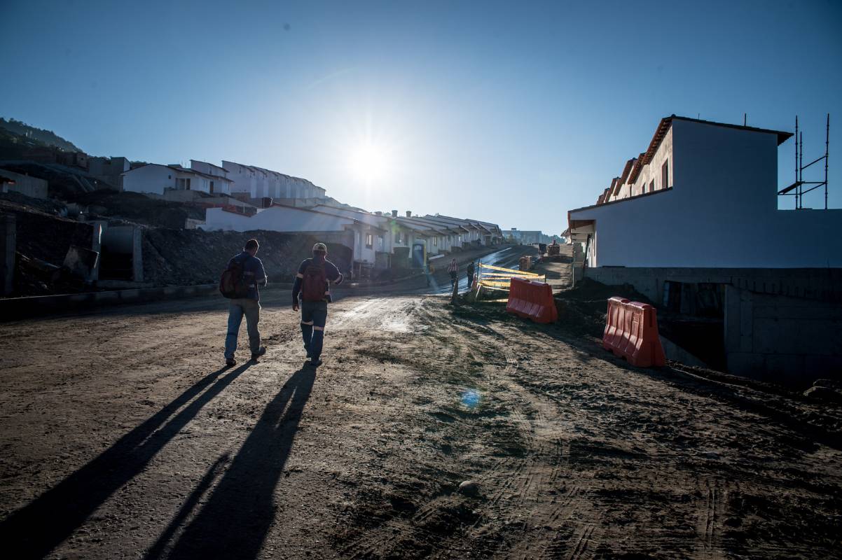 Este fin de semana las primeras 97 familias iniciarán su trasteo a Gramalote. La reconstrucción está a cargo del Fondo Adaptación. FOTO: Fondo Adaptación