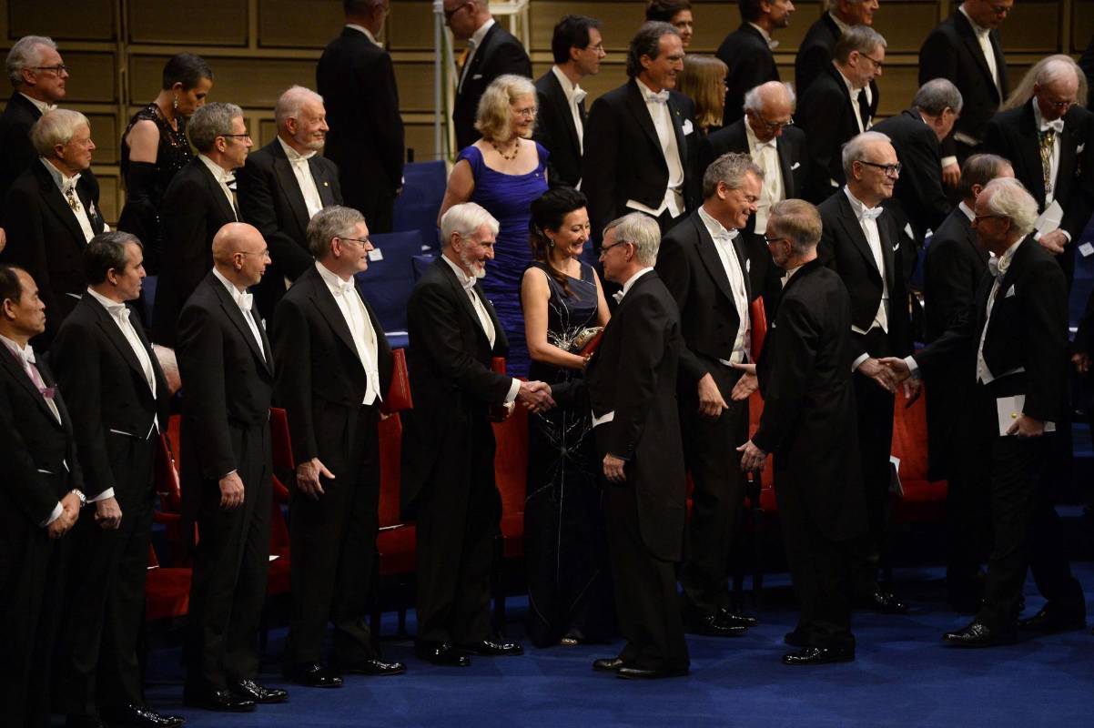 Estos fueron los galardonados con el premio Nobel este año. FOTO AFP