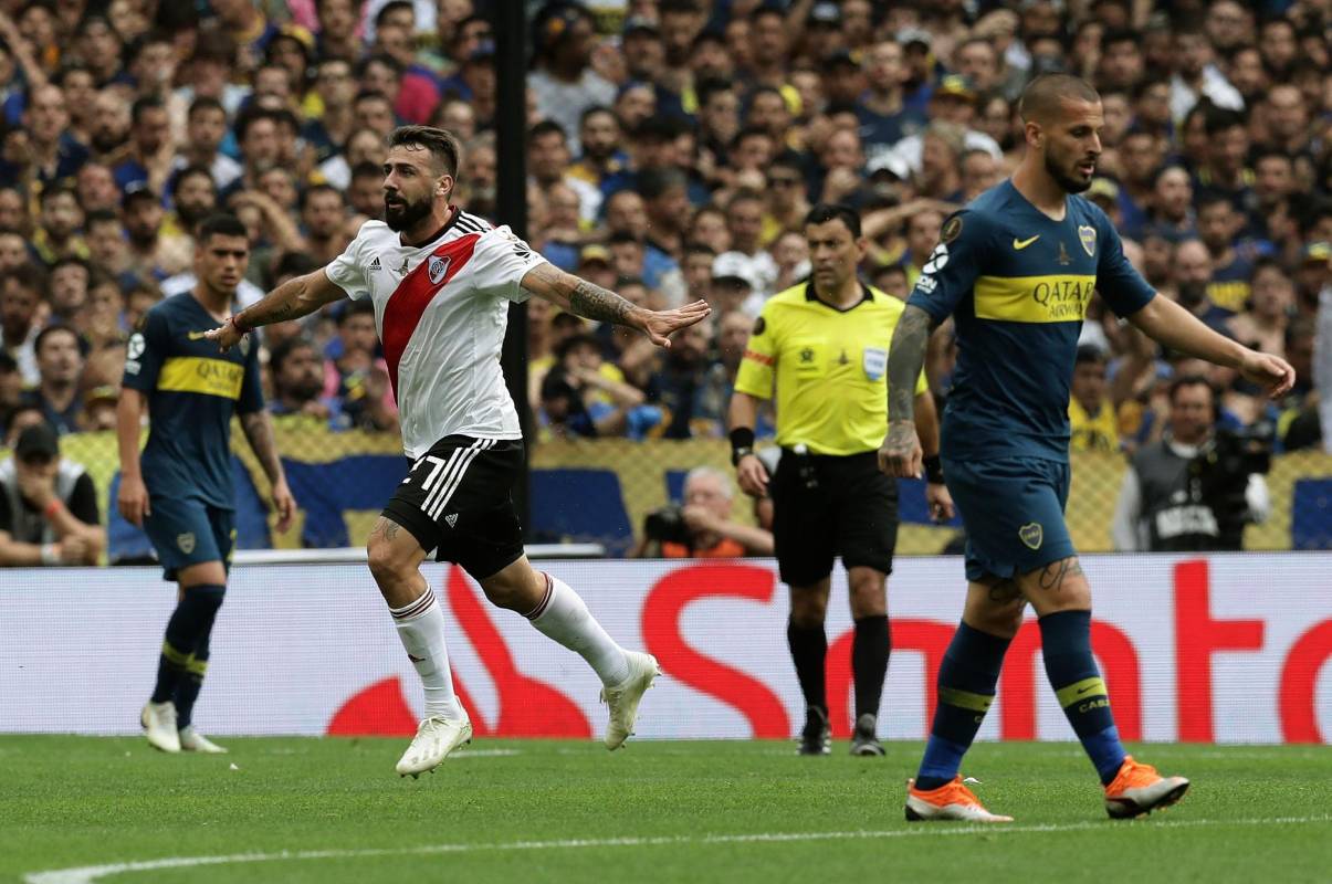 Pratto lo igualó para River. FOTO AFP