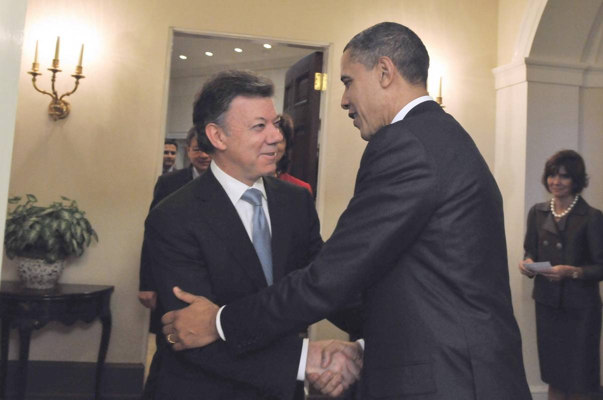 Juan Manuel Santos busca apoyo internacional para iniciar un proceso de paz con las Farc. Foto: Presidencia