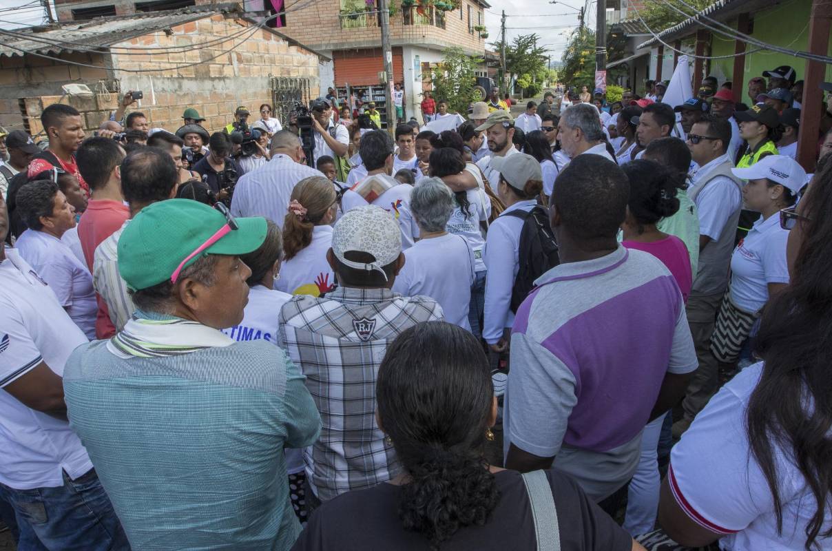 Buscaban a desmovilizados de la guerrilla del Epl, que habían dejado las armas casi tres años antes y habían formado el partido político Esperanza, Paz y Libertad (EPL). FOTO ROBINSON SÁENZ