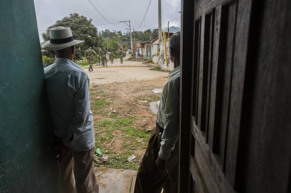 Por la tensa situación en Briceño se han desplazado 33 núcleos familiares en 2016. FOTO: Donaldo Zuluaga.