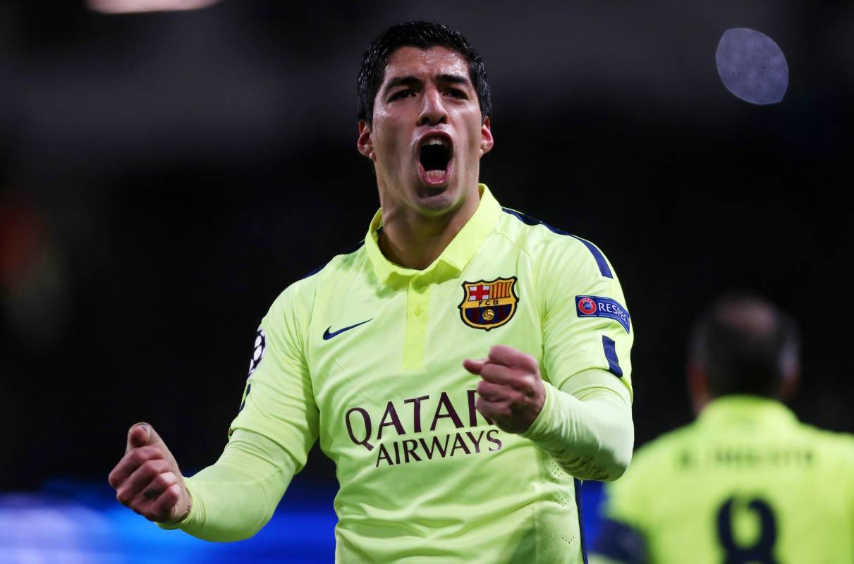 Dos goles del delantero uruguayo Luis Suárez le dieron el triunfo (2-1) al Barcelona sobre el Manchester City. FOTO REUTERS
