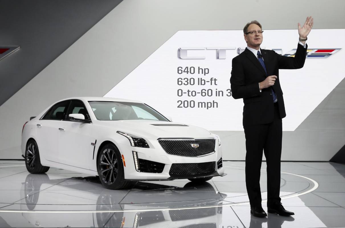 Así lo declaró el presidente de Cadillac, la marca de lujo de General Motors (GM), Johan de Nysschen, durante la presentación de la berlina deportiva CTS-V, la más potente en los 112 años de historia de la marca, con 640 caballos de potencia. FOTO AP