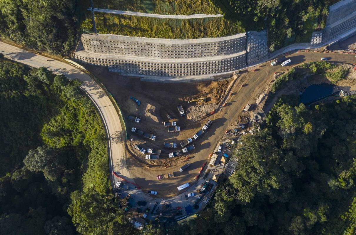 En un 40% de avance se encuentran las obras del proyecto pacifico 1 en el Suroeste Antioqueño. Foto: Manuel Saldarriaga Quintero