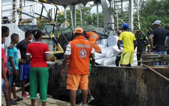 Según el Ideam, la alerta por la temporada de lluvias continúa en el Chocó y demás municipios ribereños. FOTO cortesía ungrd