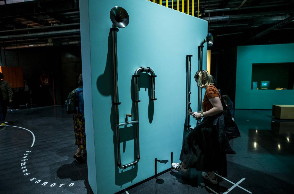 Son 30 experiencias interactivas en la nueva sala del Parque Explora, en la que se podrá crear y experimentar con las notas musicales. Foto: Jaime Pérez