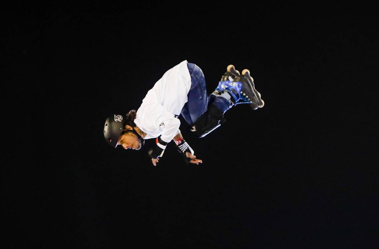  Se presentaron los mejores exponentes de expresiones deportivas como roller. Fotos: Jaime Pérez.