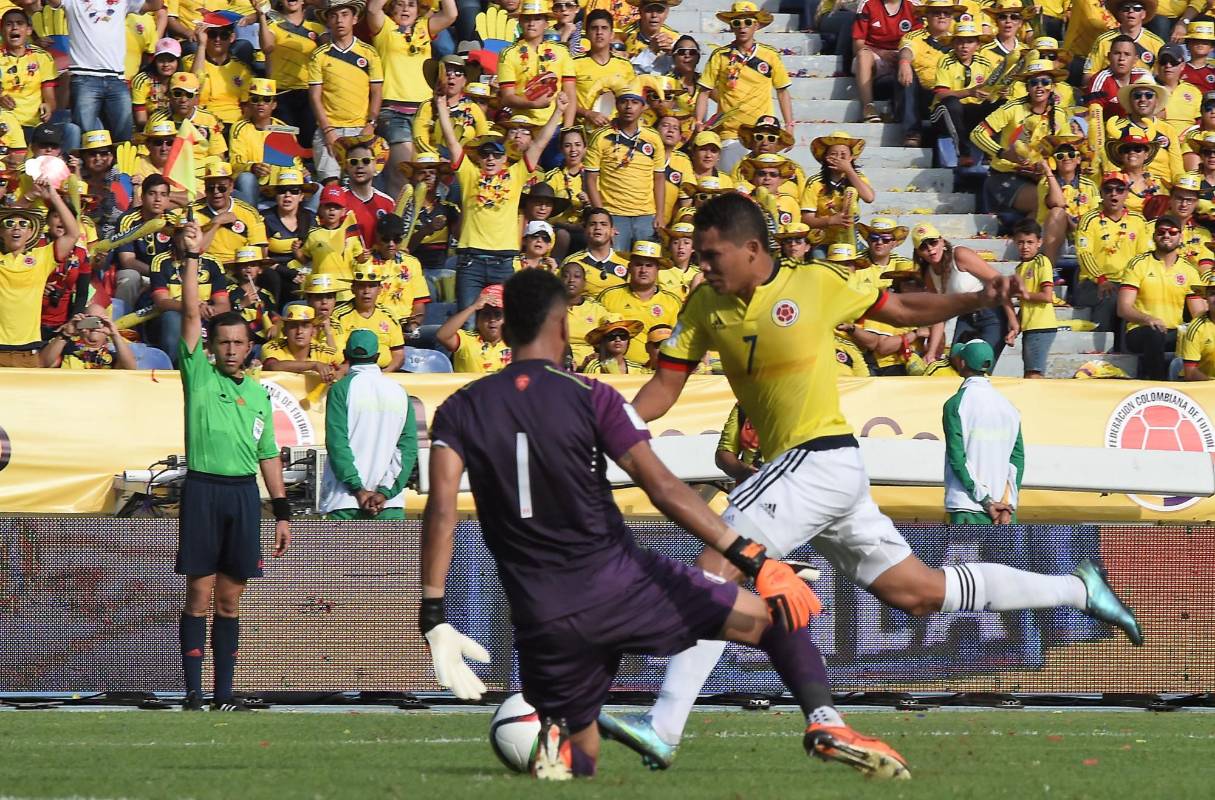 Ante Perú, Colombia sumó los primeros 3 puntos de su camino a Rusia 2018. FOTO AFP