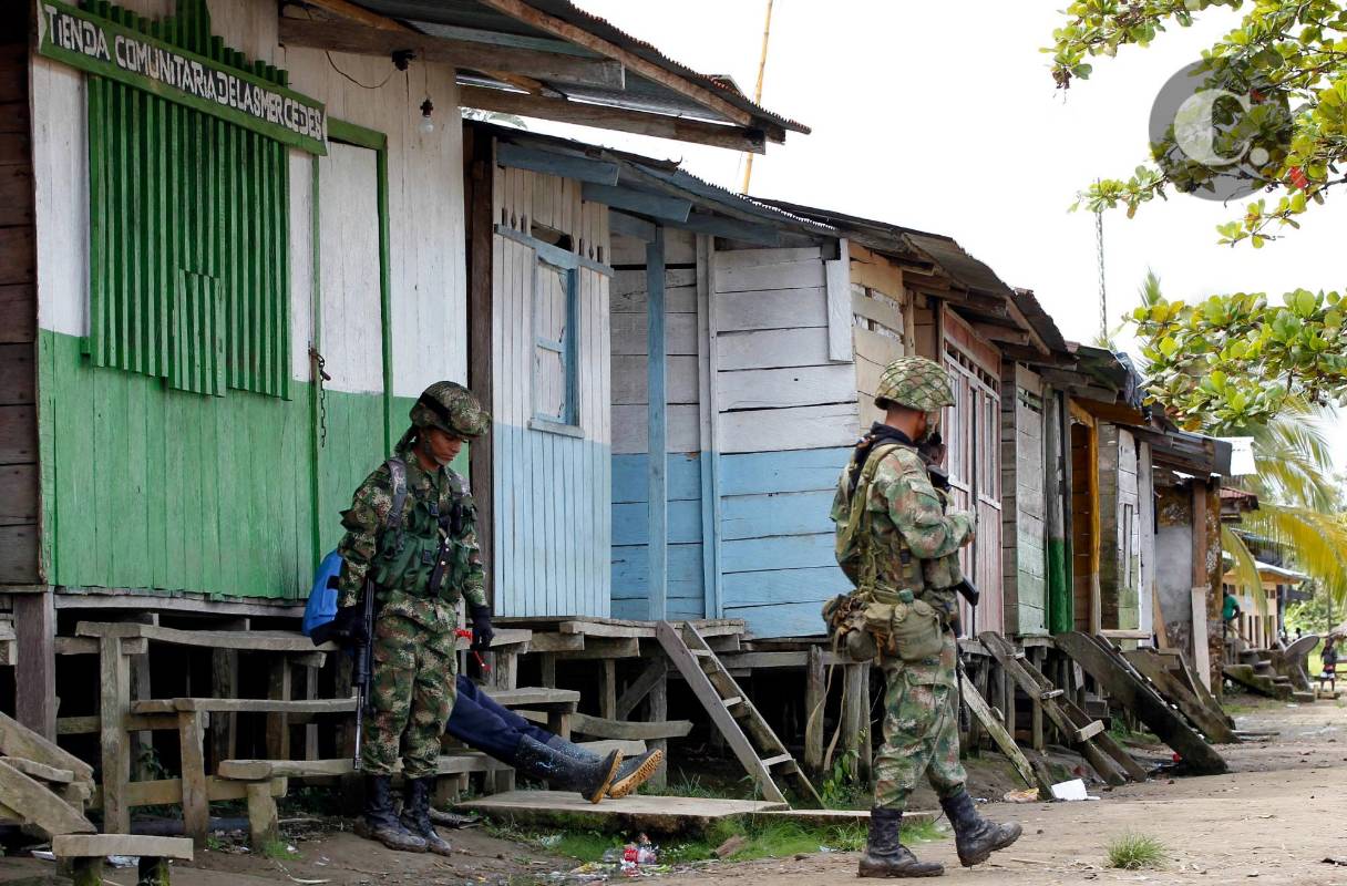 Es un caserío de 15 casas con no más de 100 habitantes. Allí desembarcó el general Rubén Alzate con otras dos personas minutos antes del secuestro. FOTO JAIME PÉREZ