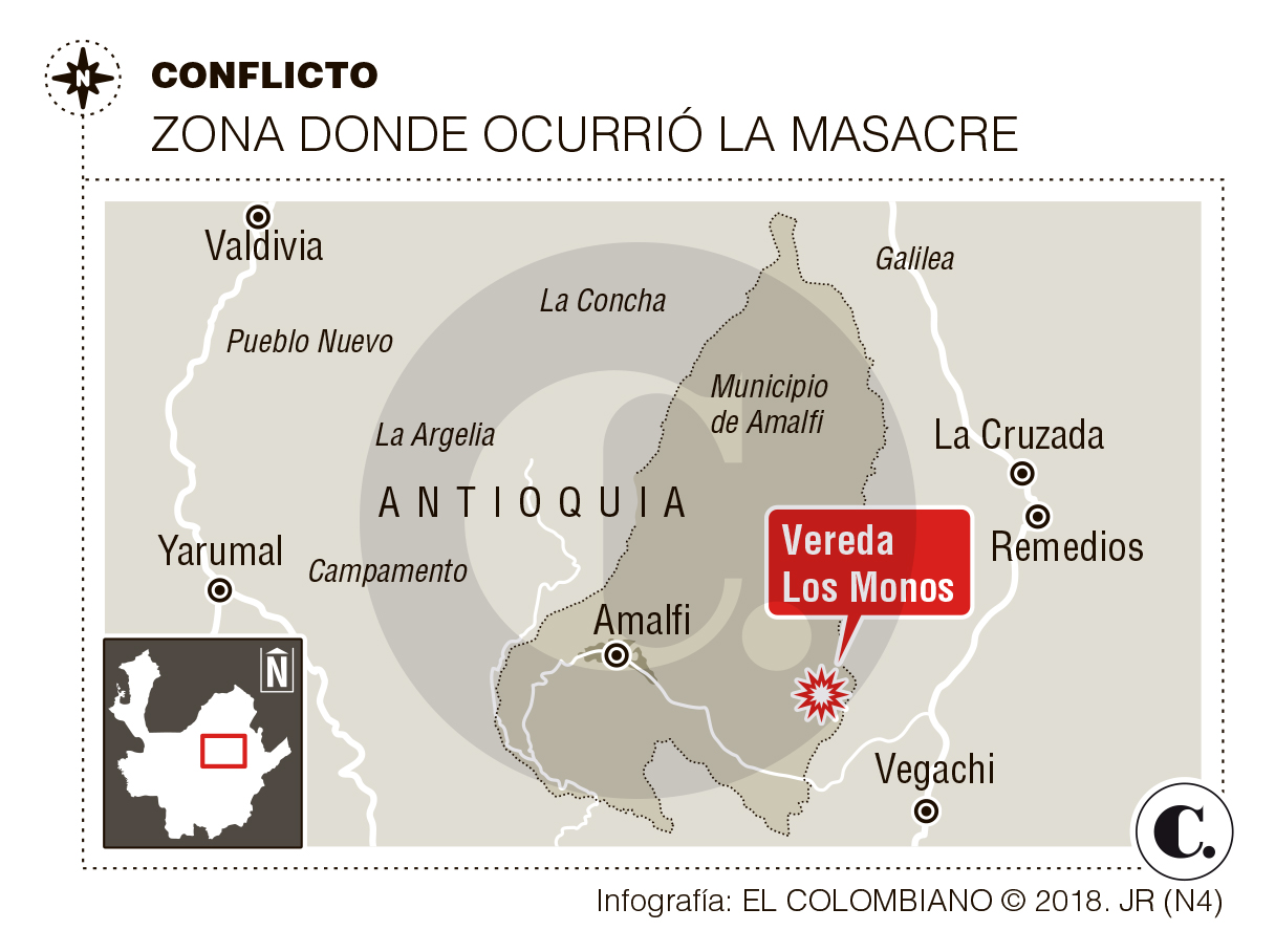 Las contradicciones que rodean masacre en Amalfi