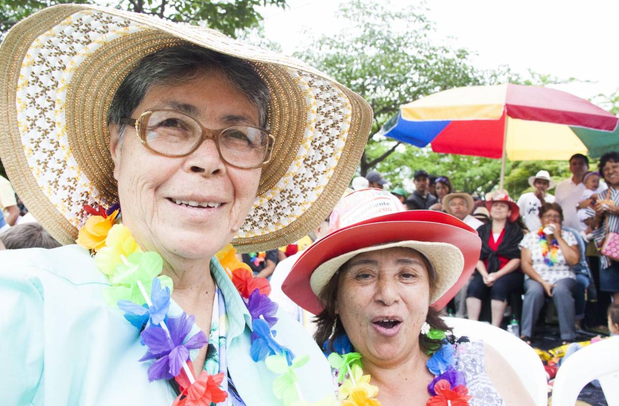 Asistentes al Desfile de Silleteros. FOTO MARIO VALENCIA.