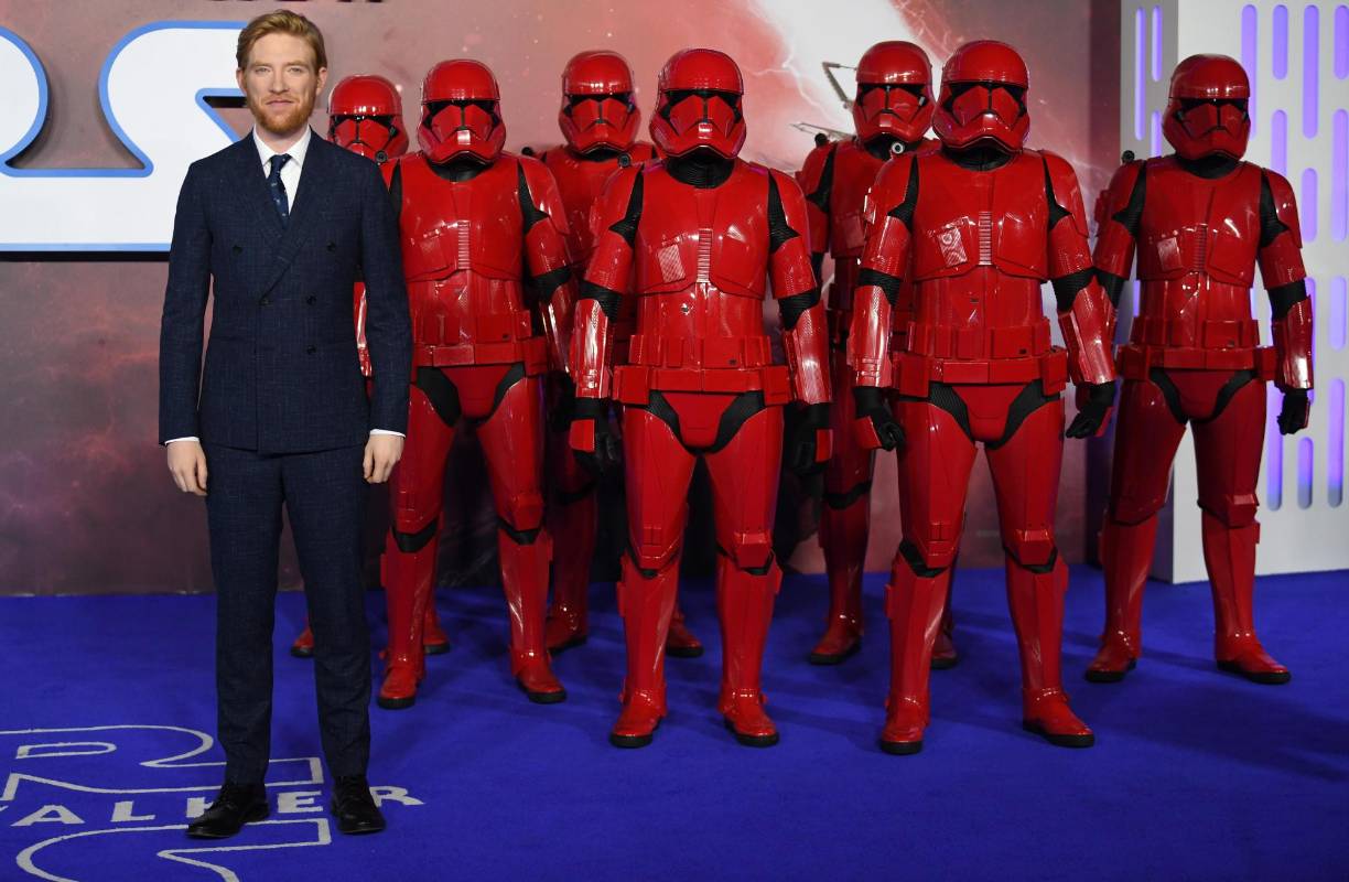 El irlandés Domhnall Gleeson interpretó a Armitage Hux. Foto Neil Hall - Efe