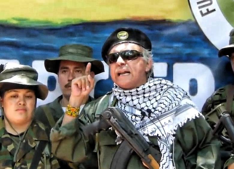 El rearme de los excomandantes guerrilleros se dio a conocer esta semana en un video. FOTO Colprensa.