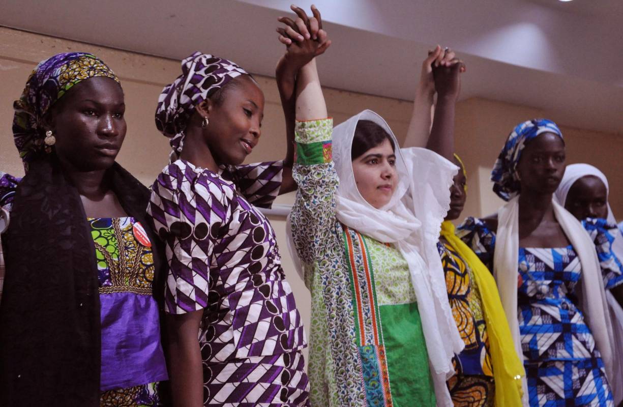 Malala Yousafzai, ganadora del Premio Nobel de Paz en 2014. Es la persona más joven galardonada con ese premio en cualquier categoría.