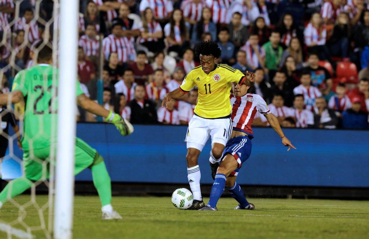 Juan Guillermo Cuadrado fue desequilibrante en la generación de juego ofensivo para los colombianos. FOTO REUTERS