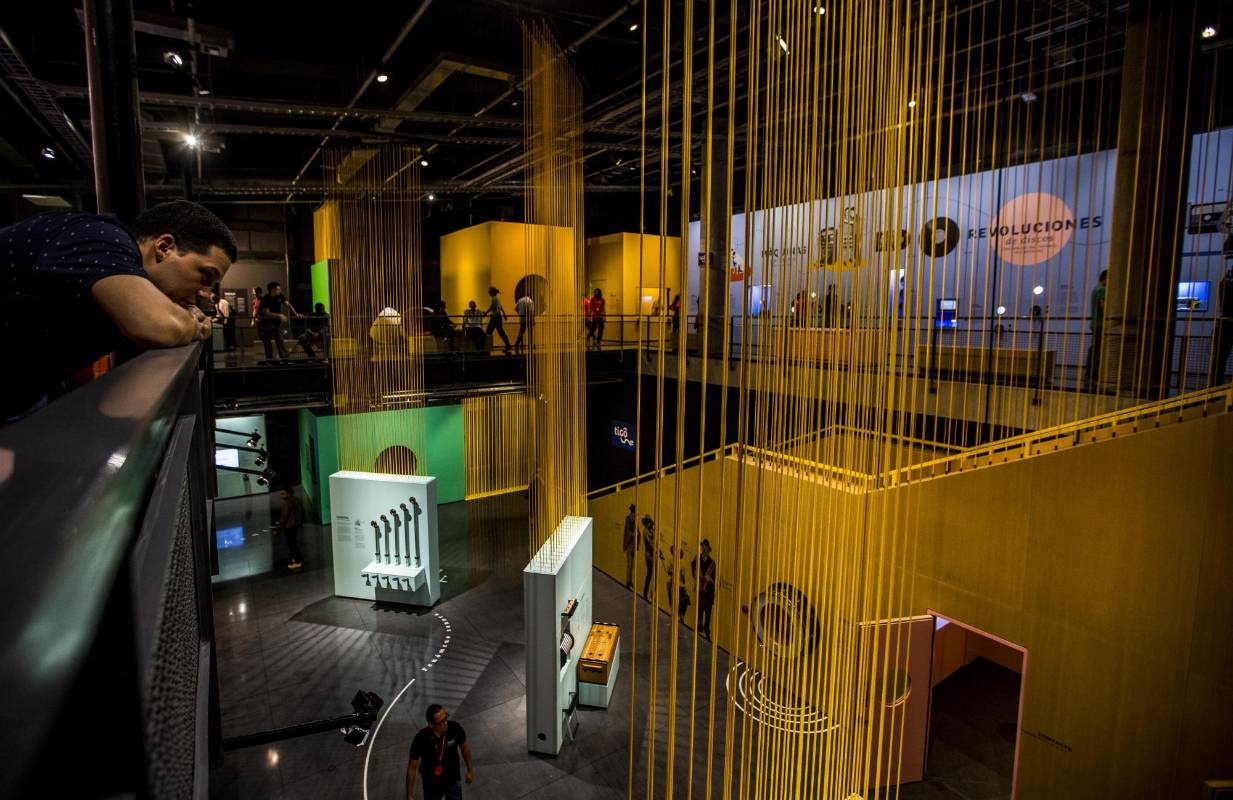 Son 30 experiencias interactivas en la nueva sala del Parque Explora, en la que se podrá crear y experimentar con las notas musicales. Foto: Jaime Pérez