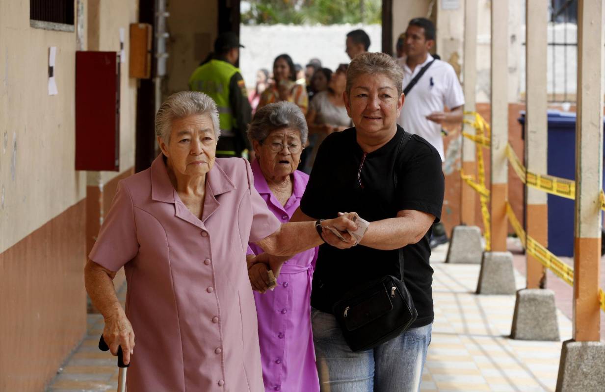 La jornada electoral se desarrolló en total normalidad al sur del Valle de Aburrá. FOTO Manuel Saldarriaga