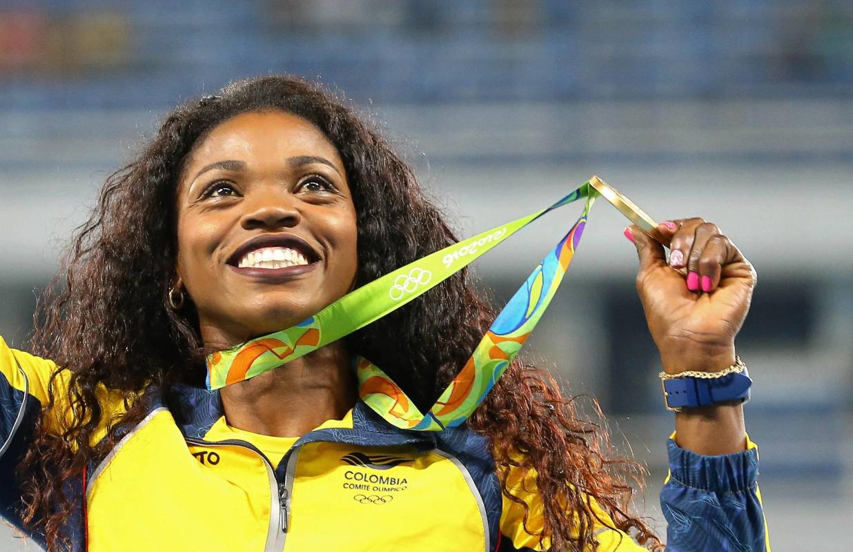 En los Juegos Olímpicos de Río 2016, Caterine alcanza uno de sus grandes sueños: la medalla de oro olímpica en el salto triple. FOTO REUTERS