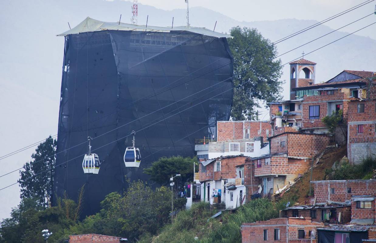 Así se veía la estructura en enero pasado. FOTO DONALDO ZULUAGA
