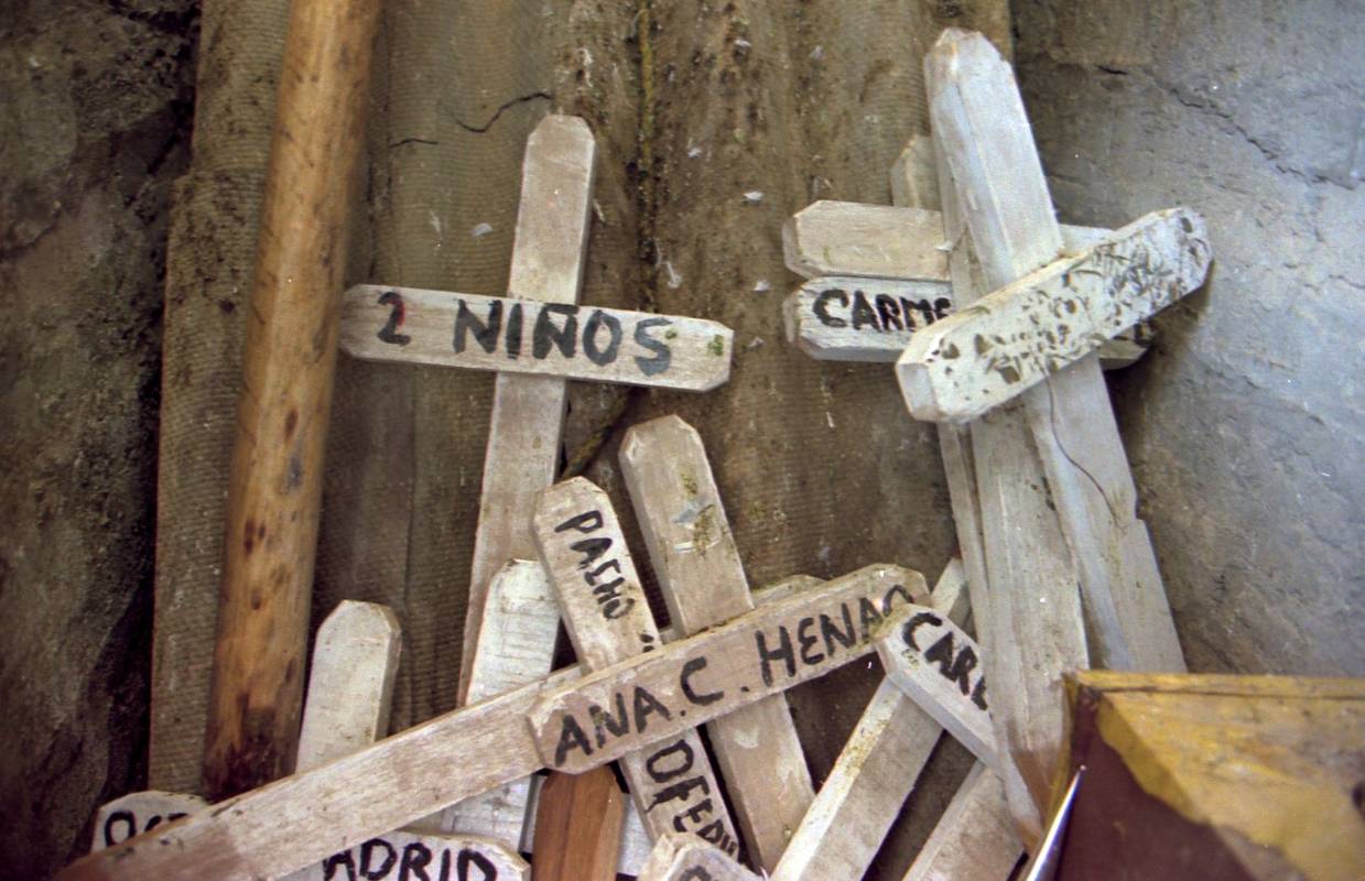 La mitad de las víctimas de la masacre fueron niños. FOTO EL COLOMBIANO