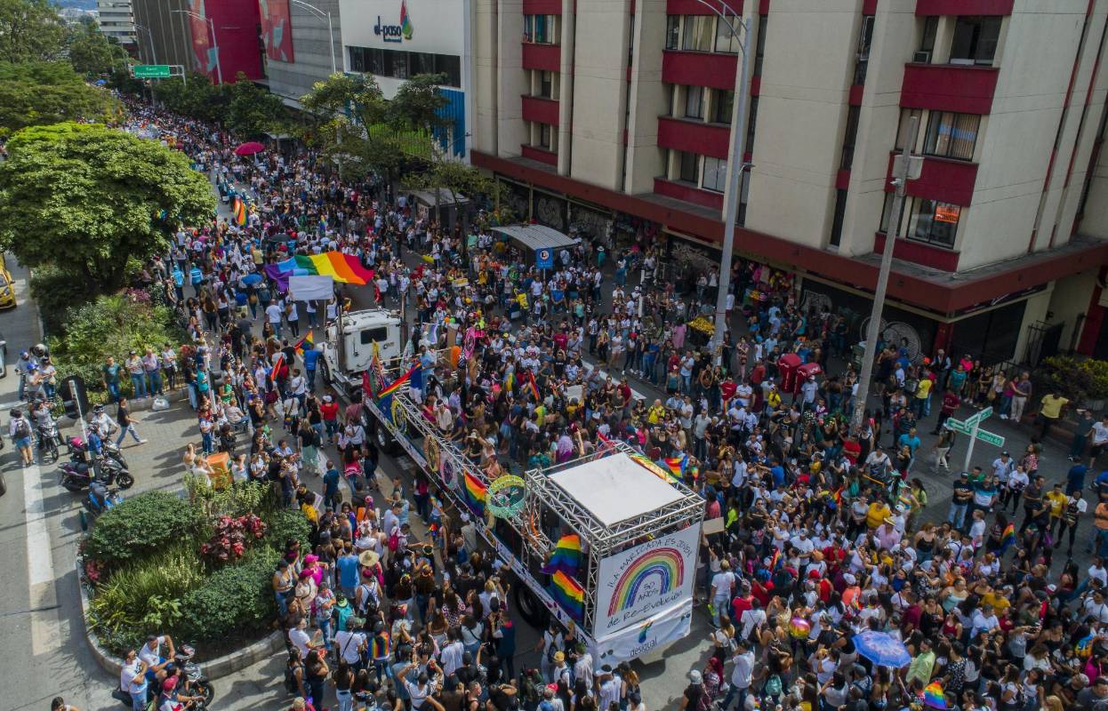 El recorrido se hizo por la Avenida oriental. FOTO Juan David Úsuga Muñoz