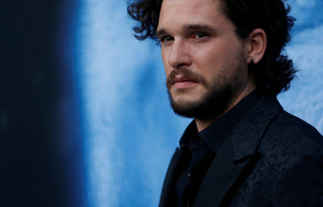 Kit Harington (Jon Snow) fue uno de los más asediados. Foto Reuters