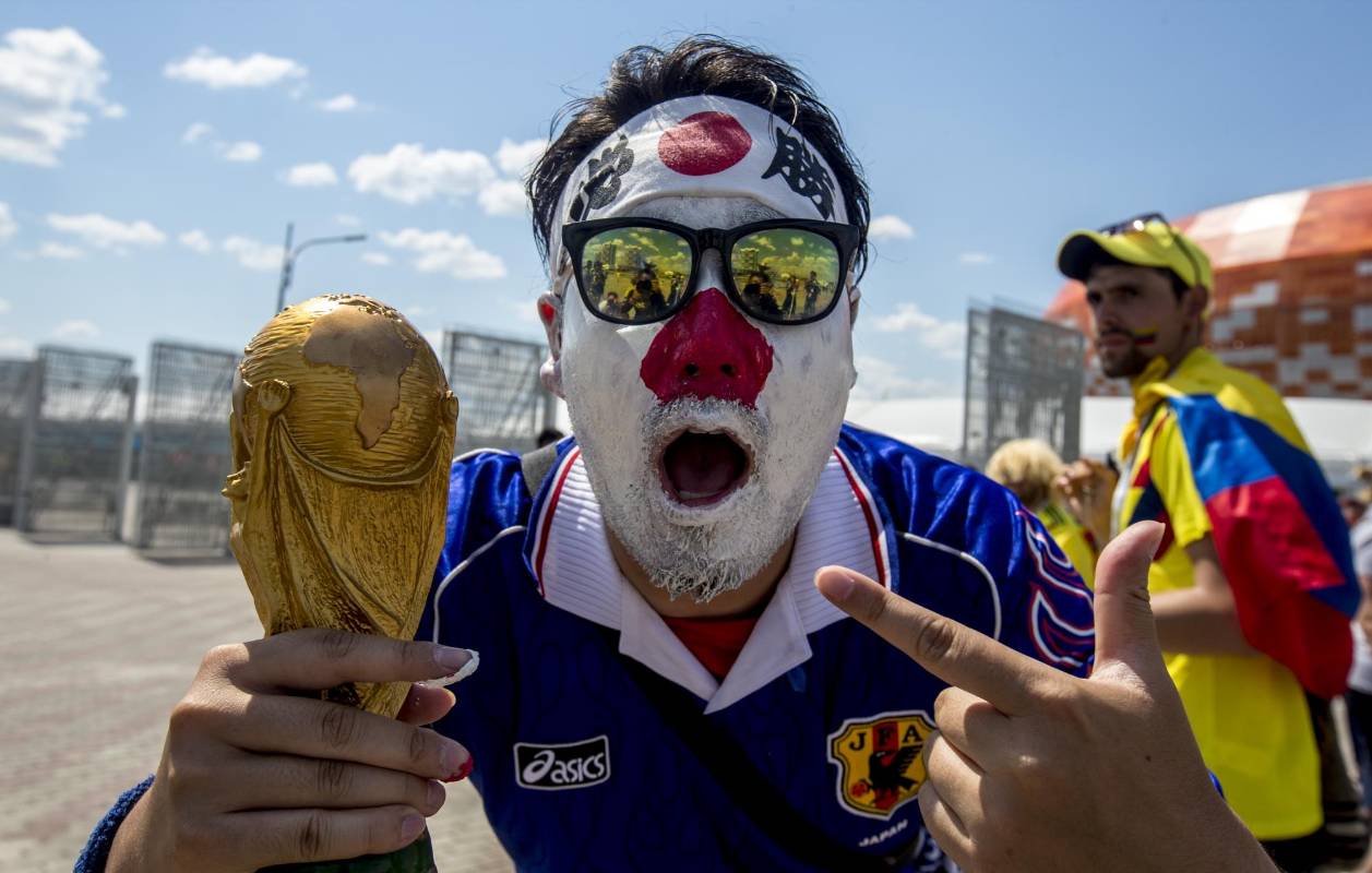 El Mordovia Arena es el escenario del debut de la selección Colombia, allí llegan miles de colombianos que han viajado desde diferentes partes del mundo para ver al equipo tricolor frente a Japón. Foto: Juan Antonio Sánchez, Enviado especial