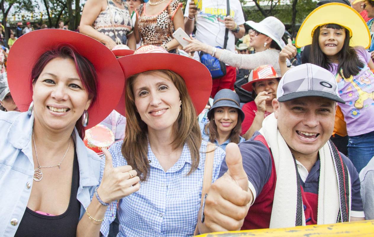Asistentes al Desfile de Silleteros. FOTO MARIO VALENCIA.
