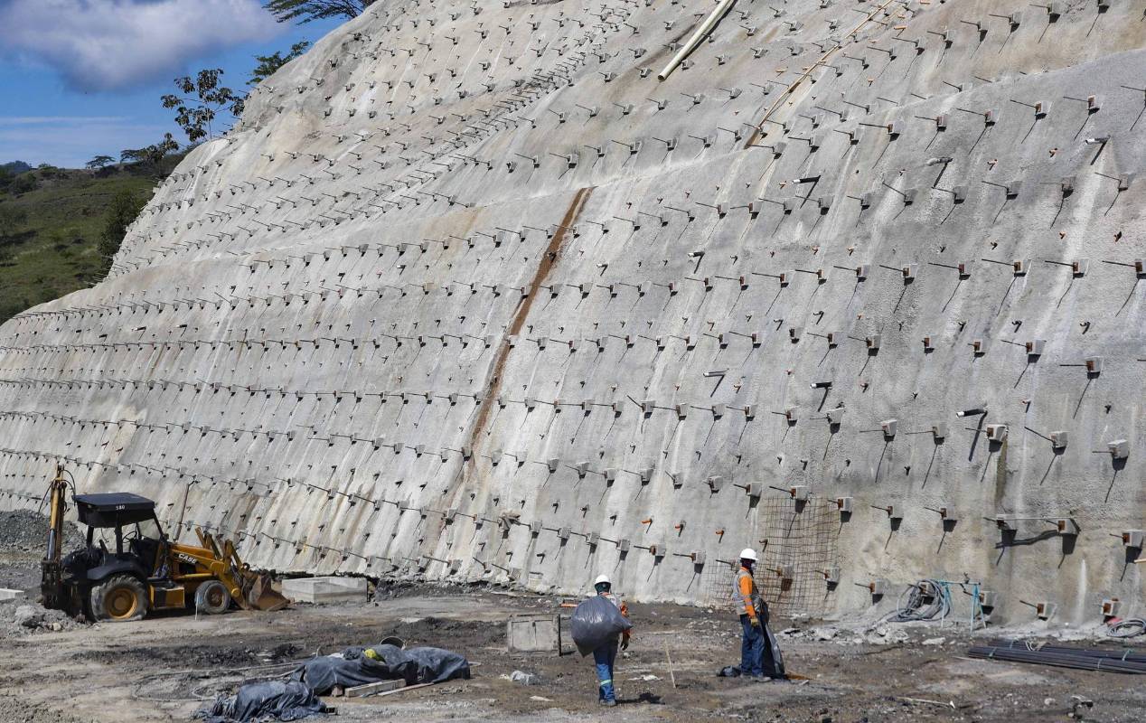 En un 40% de avance se encuentran las obras del proyecto pacifico 1 en el Suroeste Antioqueño. Foto: Manuel Saldarriaga Quintero